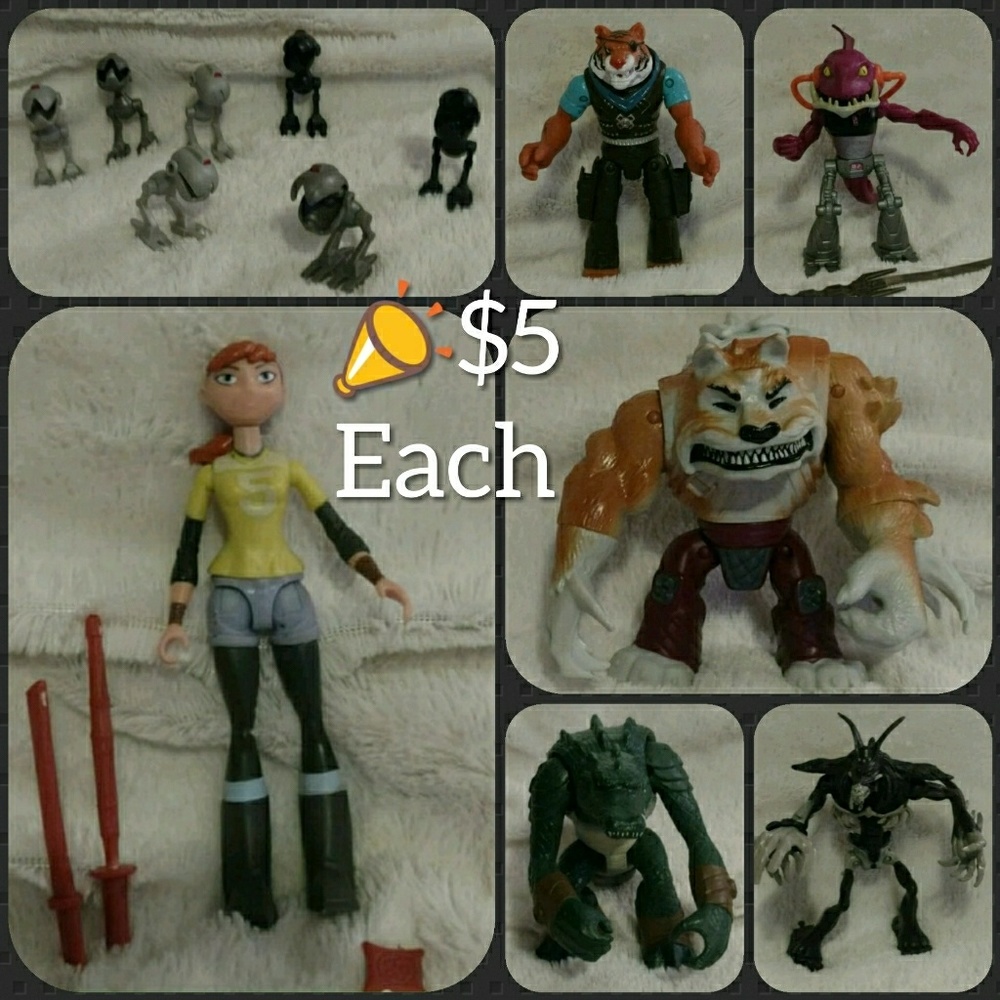 💫$5 Each🐢April & Villians of TMNT Action Figures